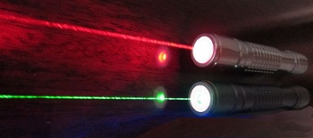 Red and green laser pointers