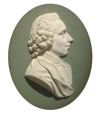 Joseph Priestley (1733-1804) depicted in Wedgewood china