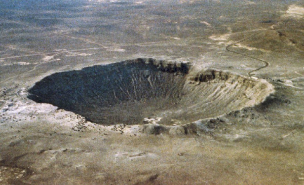 Photograph of Meteor Crater, Arizona